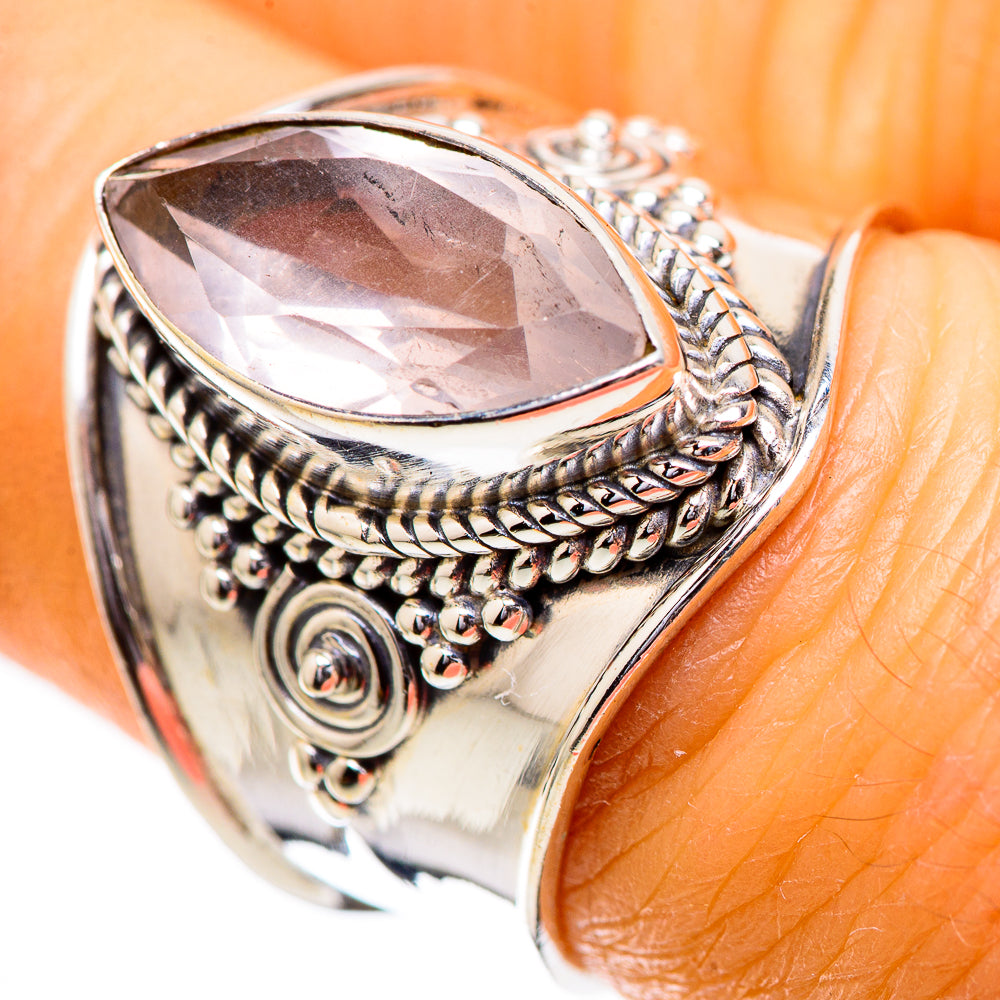 Rose Quartz Ring Size 7.25 (925 Sterling Silver) RING135802