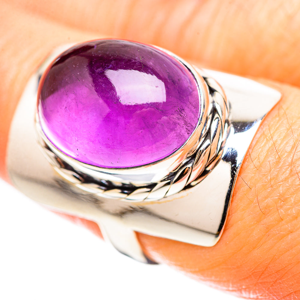 Amethyst 925 Sterling Silver Ring Size 7.5 Ana Co R136275