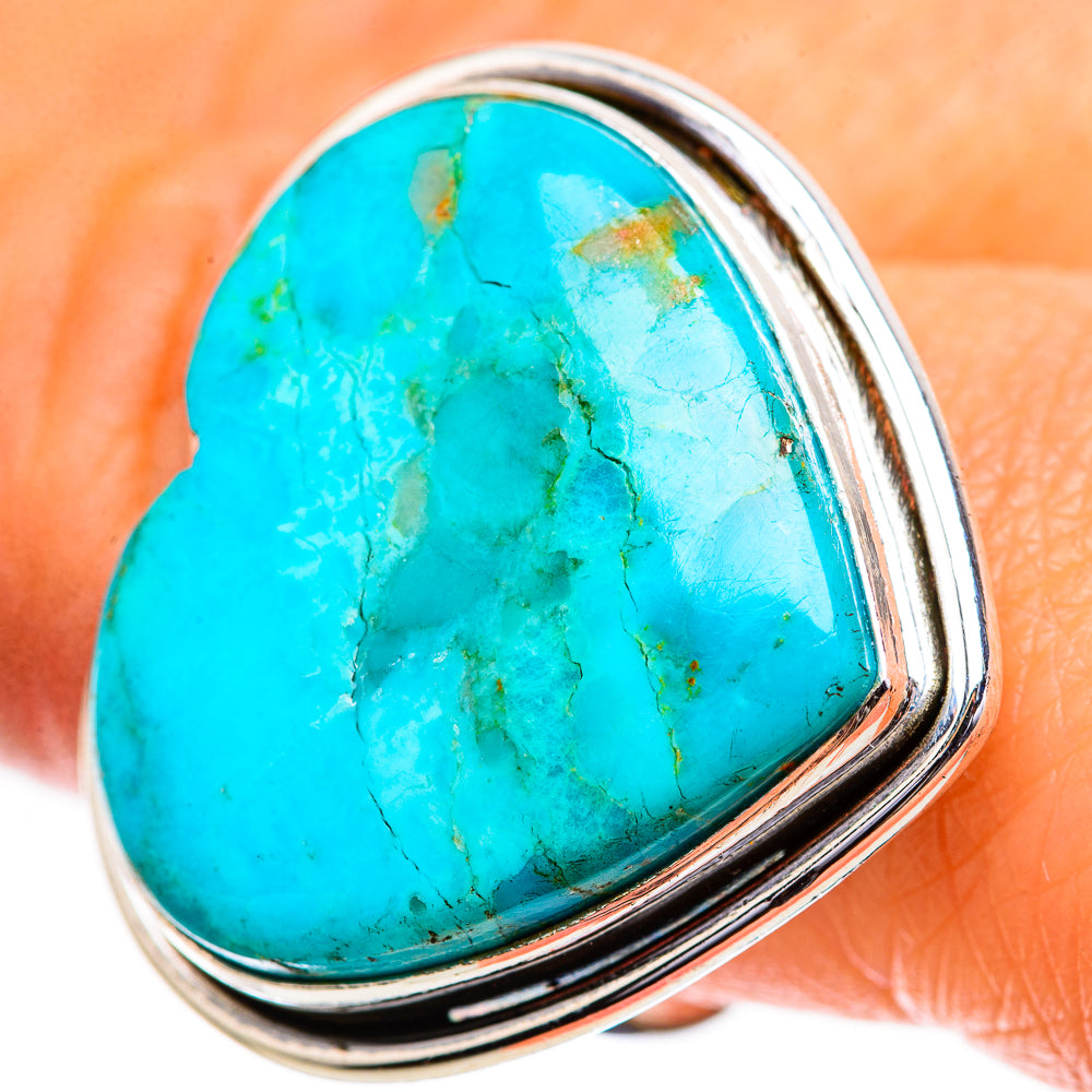Large Chrysocolla Ring Size 9 (925 Sterling Silver) RING135968