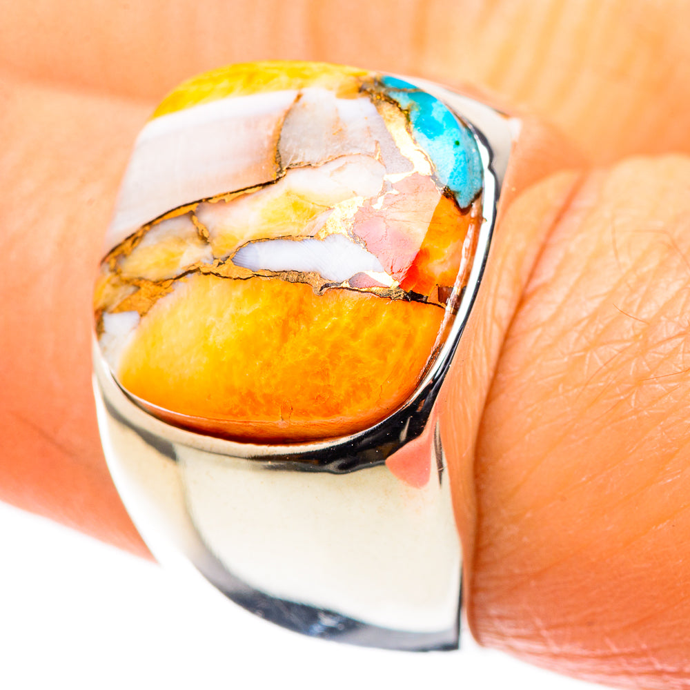 Spiny Oyster Turquoise 925 Sterling Silver Ring Size 7 (925 Sterling Silver) RING137626