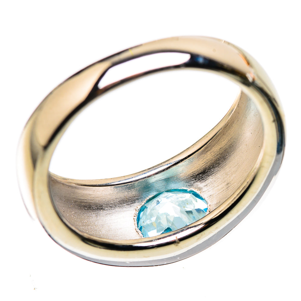 Blue Topaz Ring Size 6.5 (925 Sterling Silver) RING136051