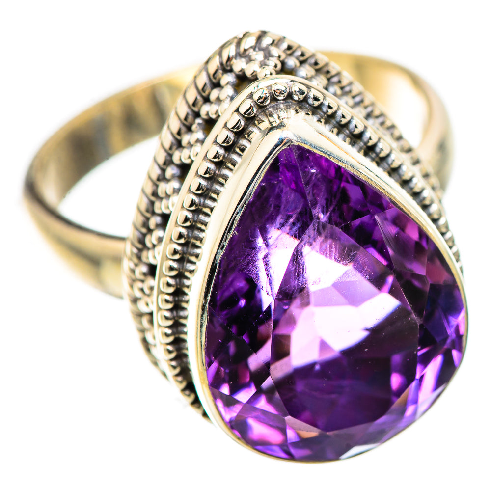 Faceted Amethyst Ring Size 8.25 (925 Sterling Silver) RING135830