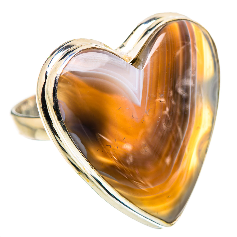 Large Botswana Agate Ring Size 10.75 (925 Sterling Silver) RING135701