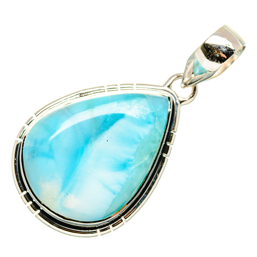 Larimar Pendant 1 3/4" (925 Sterling Silver) PD36296