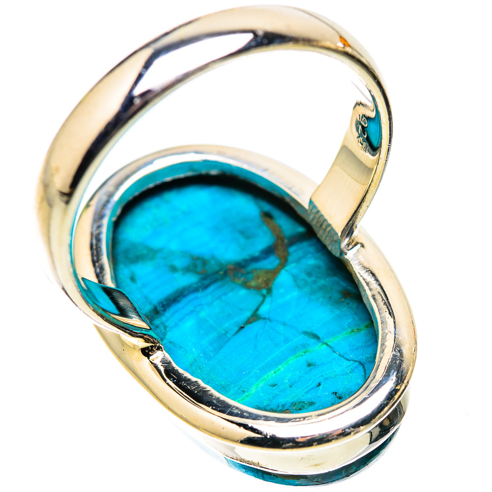 Anasilvercos Chrysocolla Ring Size 8.75 (925 Sterling Silver)
