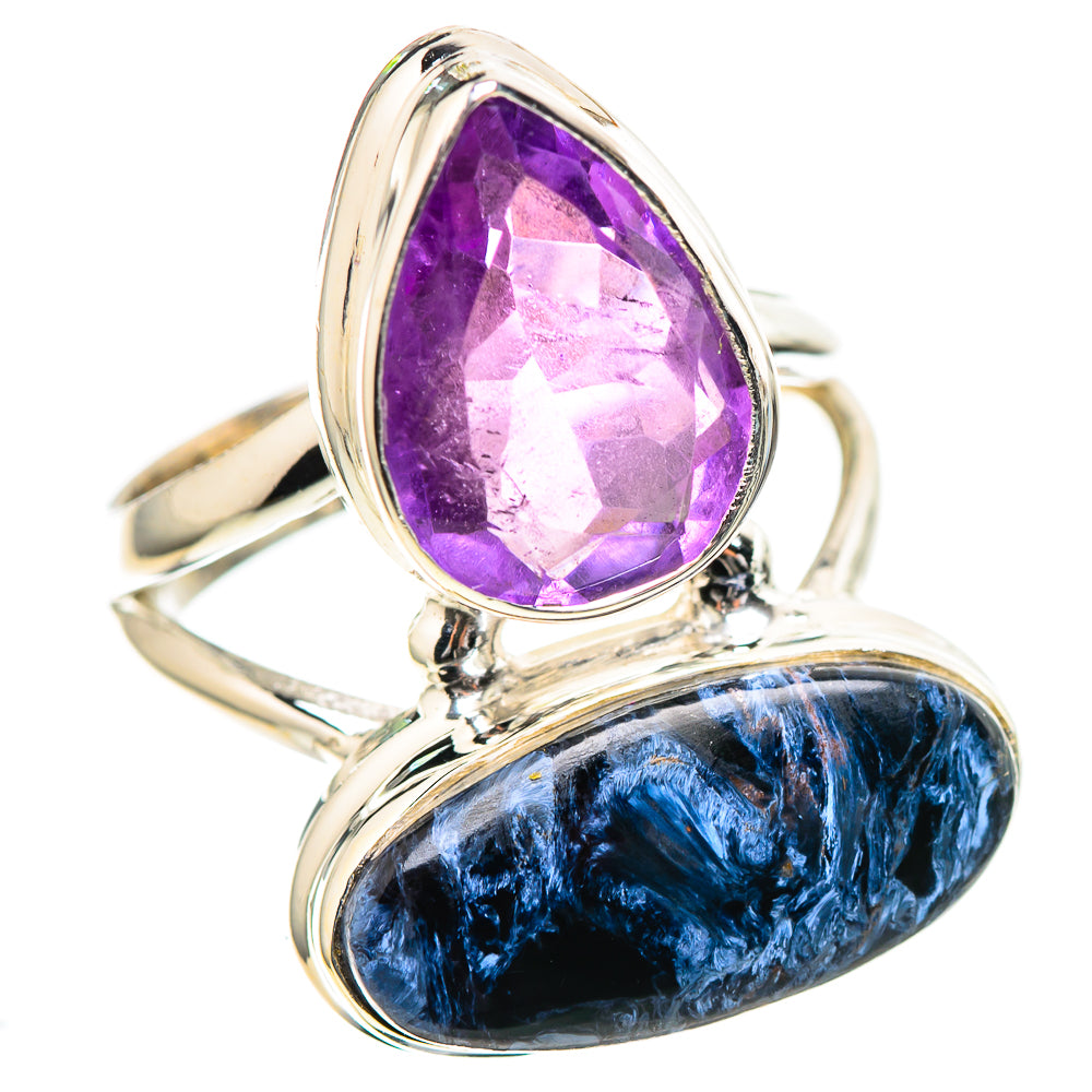 Pietersite, Amethyst Ring Size 7.25 (925 Sterling Silver) RING136609