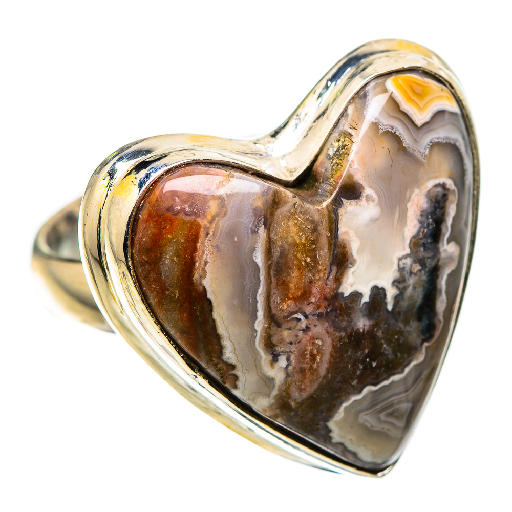 Laguna Lace Agate Ring Size 6 (925 Sterling Silver) RING136181