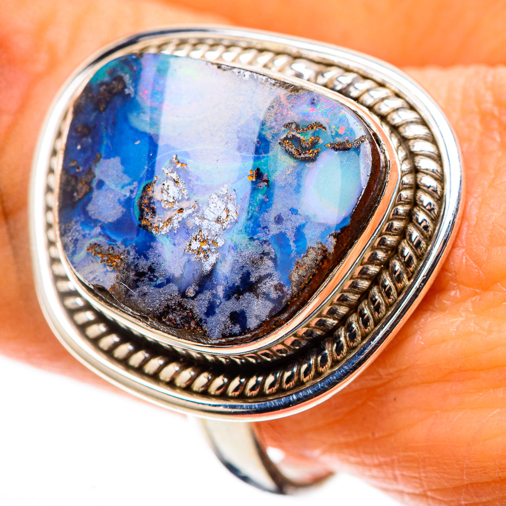 Boulder Opal 925 Sterling Silver Ring Size 9.75 (925 Sterling Silver) RING137742