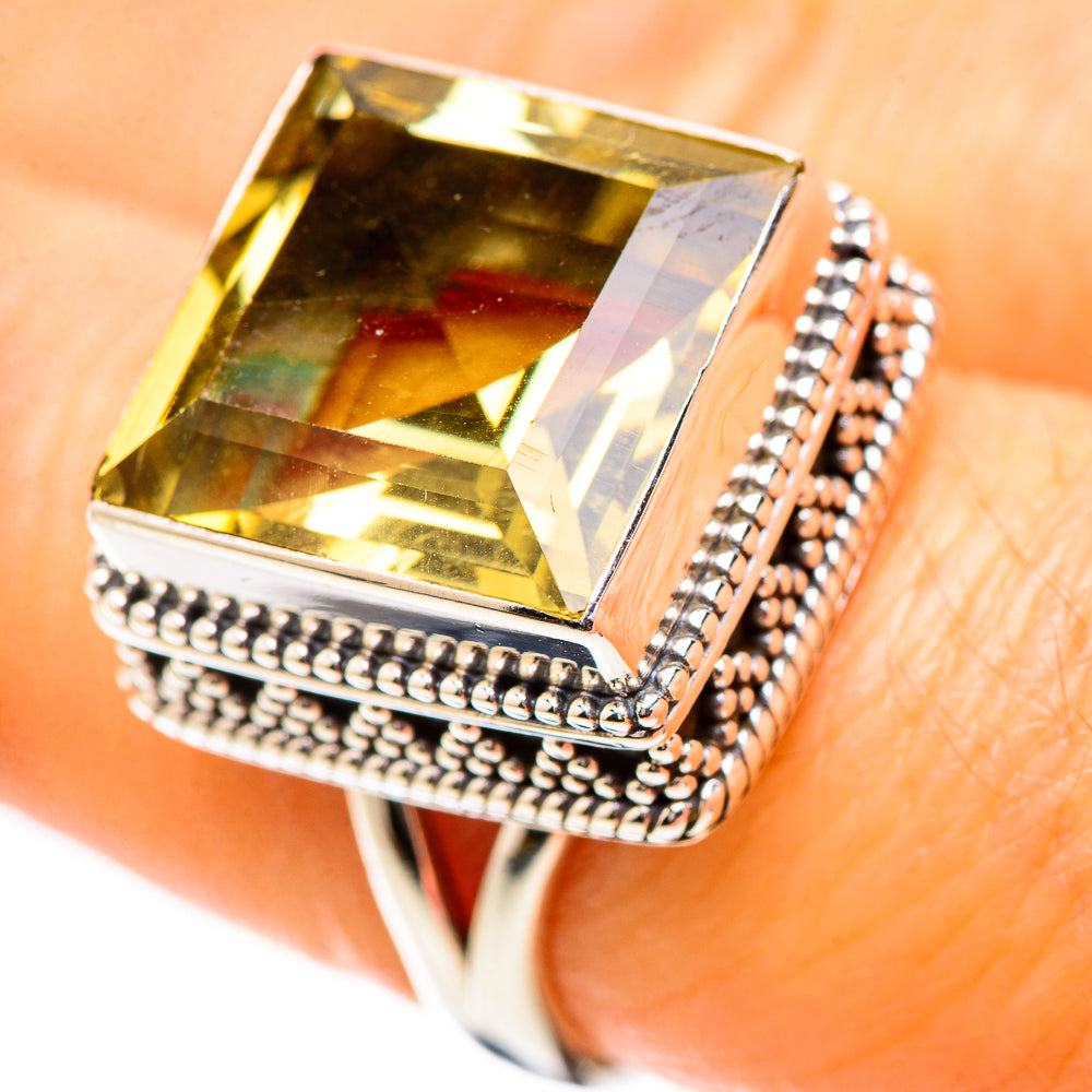 Citrine 925 Sterling Silver Ring Size 7.25 Ana Co R135210
