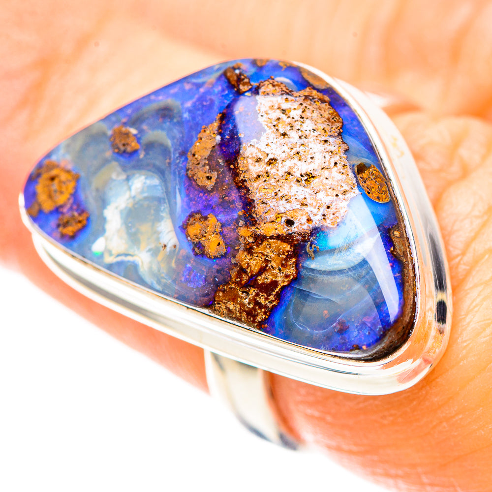 Boulder Opal Ring Size 6.5 (925 Sterling Silver) RING136702
