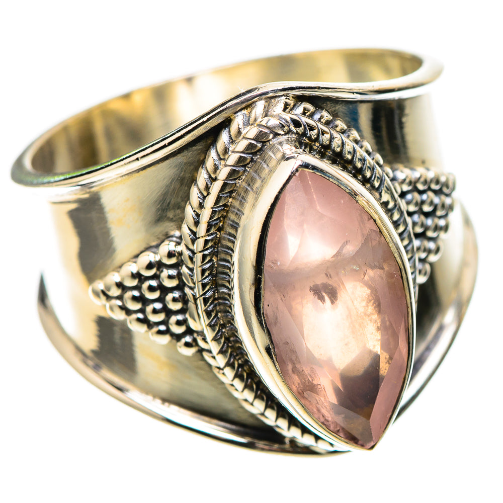 Rose Quartz 925 Sterling Silver Ring Size 8 (925 Sterling Silver) RING137602
