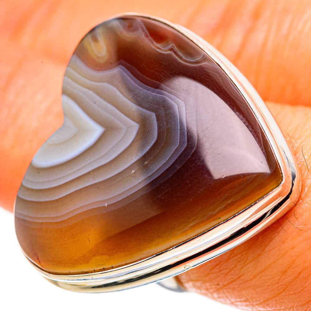Botswana Agate Ring Size 7.25 (925 Sterling Silver) RING134978