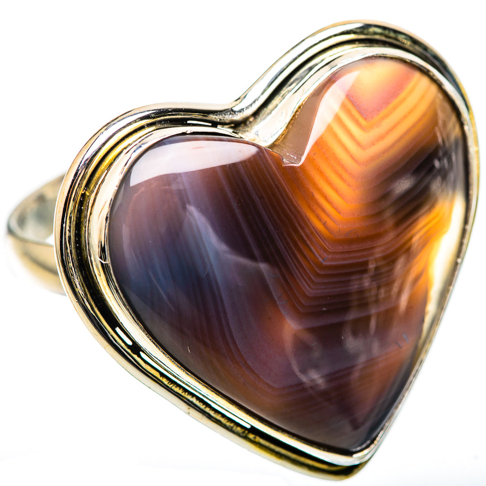 Large Botswana Agate Ring Size 12.75 (925 Sterling Silver) RING135916
