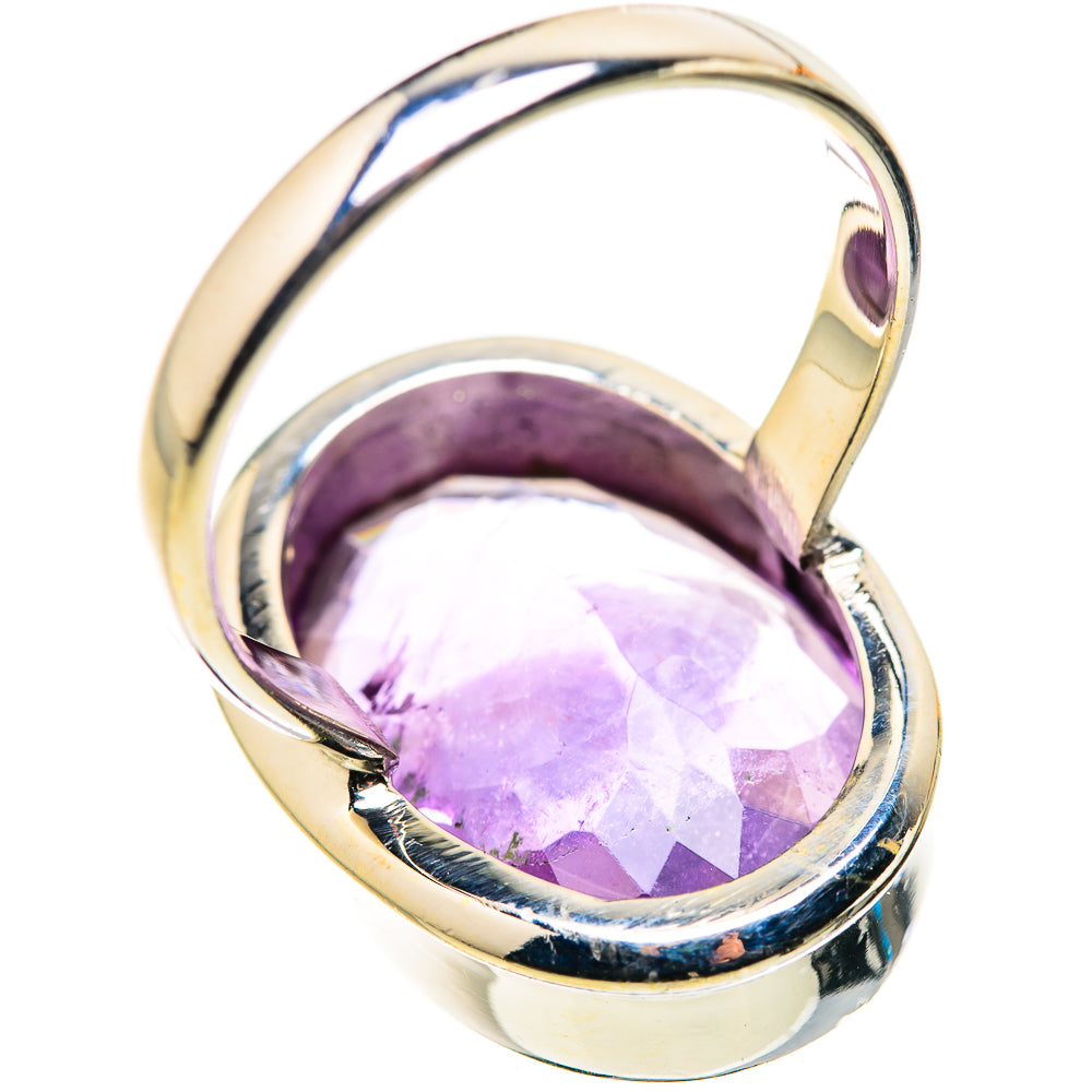 Large Faceted Amethyst Ring Size 9.5 (925 Sterling Silver) RING134689