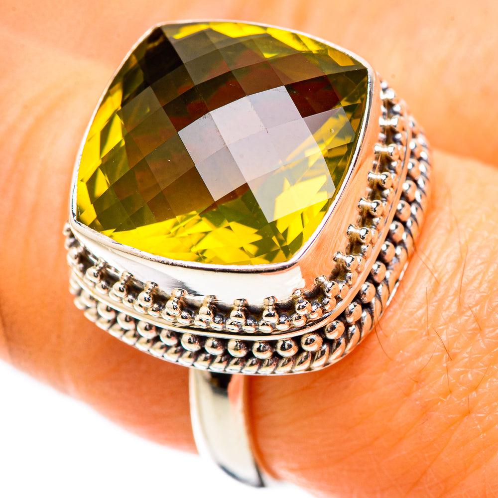 Lemon Quartz Ring Size 7.25 (925 Sterling Silver) RING135209