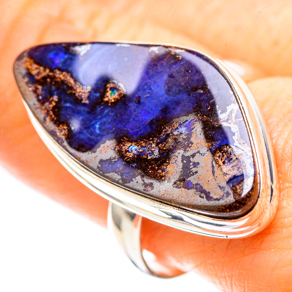 Large Boulder Opal 925 Sterling Silver Ring Size 9.75 (925 Sterling Silver) RING137538