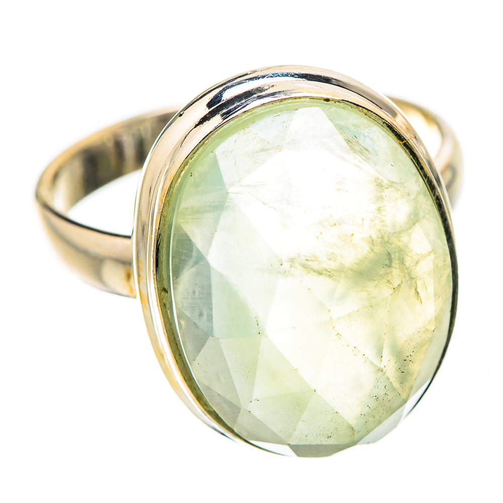 Anasilvercos Prehnite Ring Size 11.75 (925 Sterling Silver)