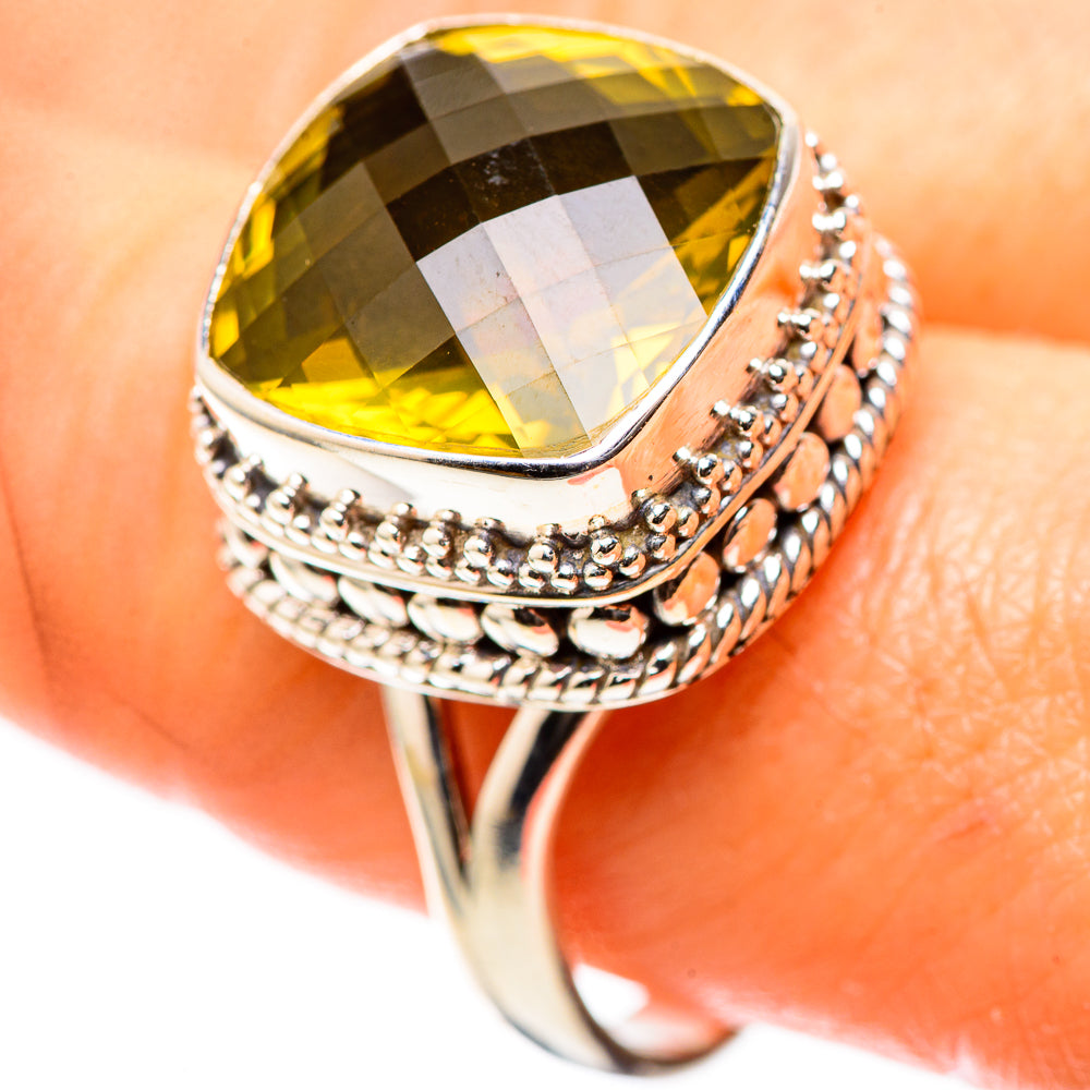 Faceted Citrine 925 Sterling Silver Ring Size 10 (925 Sterling Silver) RING137480