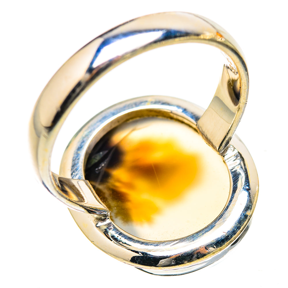 Scenic Dendritic Agate Ring Size 7.25 (925 Sterling Silver) RING135456