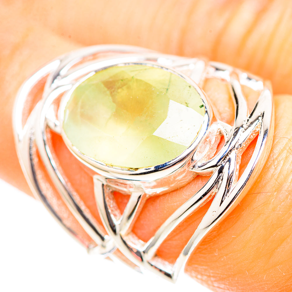 Prehnite 925 Sterling Silver Ring Size 6 (925 Sterling Silver) RING137175