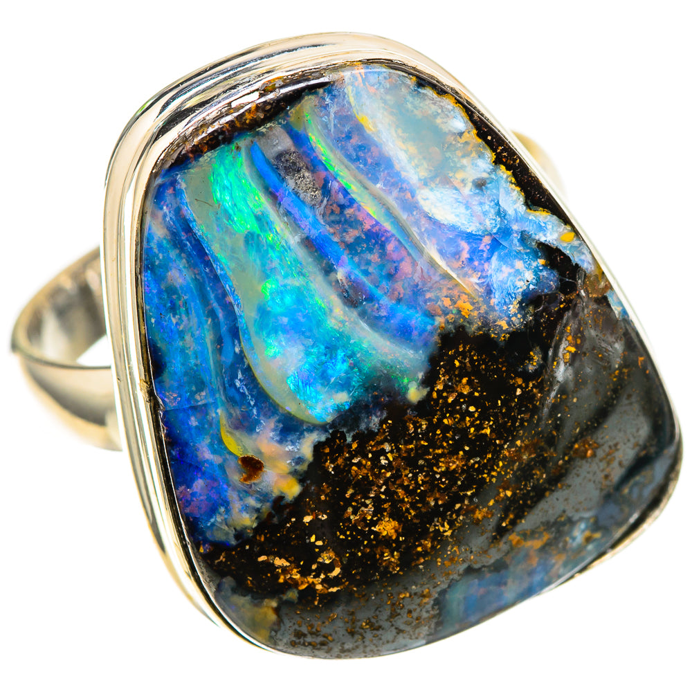 Boulder Opal 925 Sterling Silver Ring Size 9.5 (925 Sterling Silver) RING137771