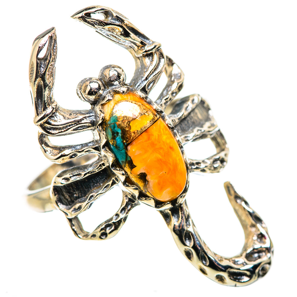 Spiny Oyster Turquoise Ring Size 9 (925 Sterling Silver) RING134821