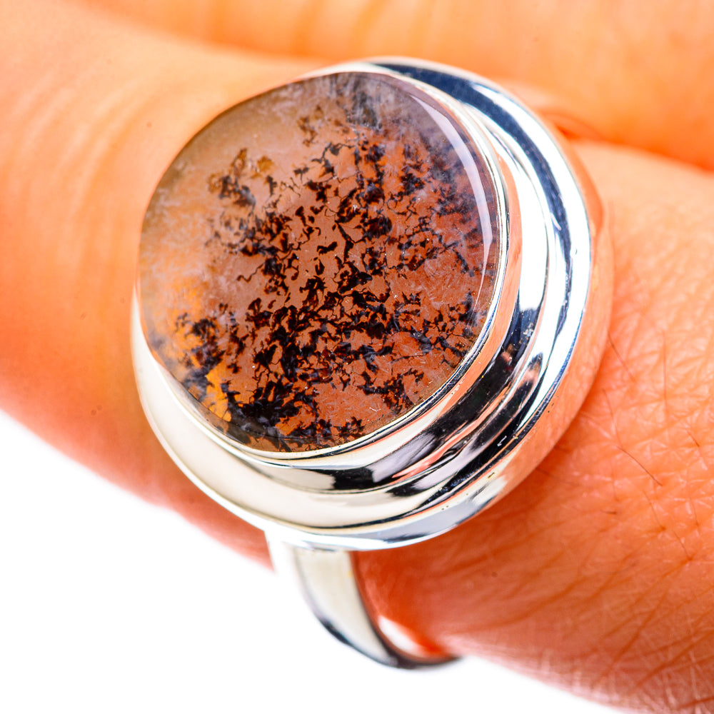 Scenic Dendritic Agate Ring Size 10 (925 Sterling Silver) RING135799