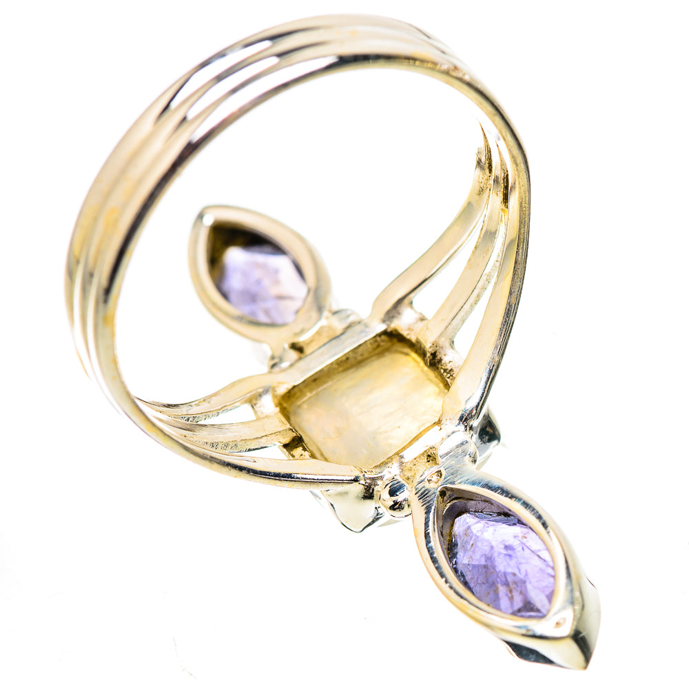 Rainbow Moonstone, Tanzanite Ring Size 10.75 (925 Sterling Silver) RING135195