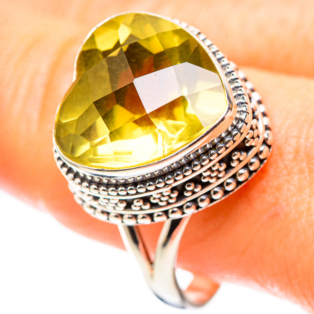 Faceted Citrine 925 Sterling Silver Ring Size 11 (925 Sterling Silver) RING137406