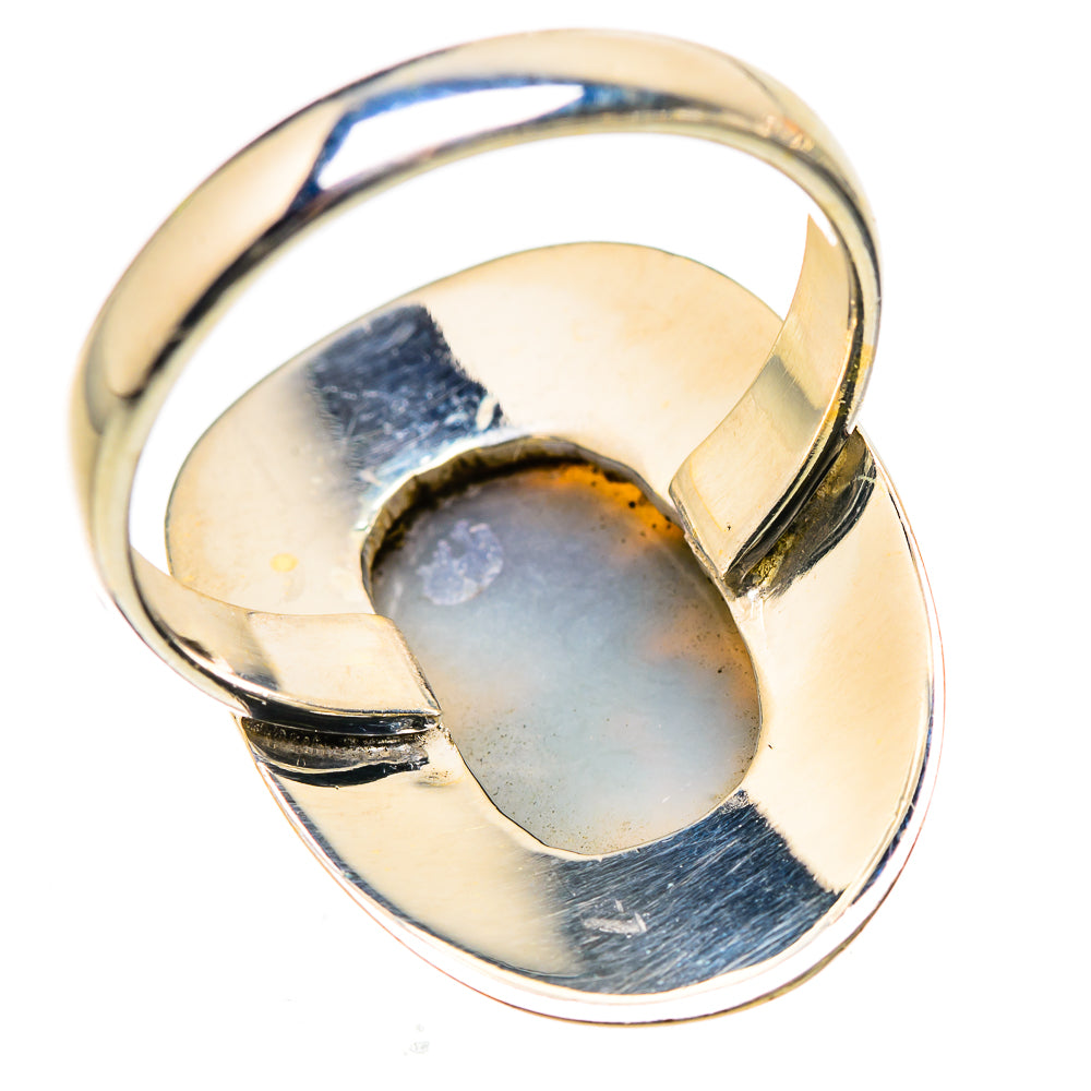 Scenic Dendritic Agate Ring Size 9 (925 Sterling Silver) RING135507