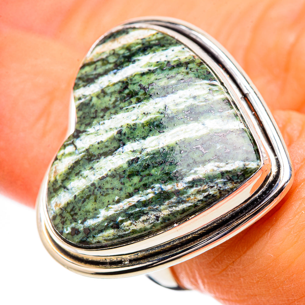 Large Swiss Green Opal Ring Size 6 (925 Sterling Silver) RING135378