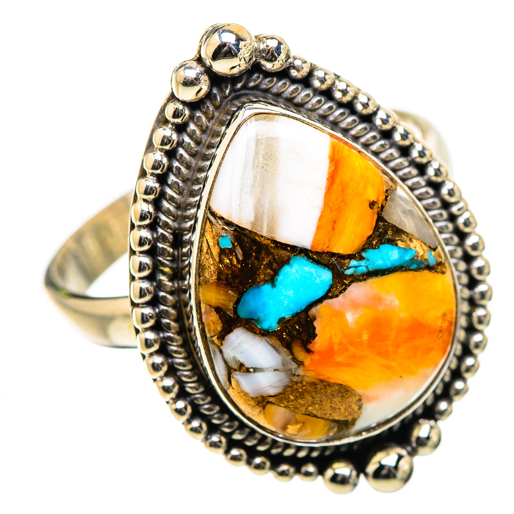 Spiny Oyster Turquoise Ring Size 10 (925 Sterling Silver) RING135468