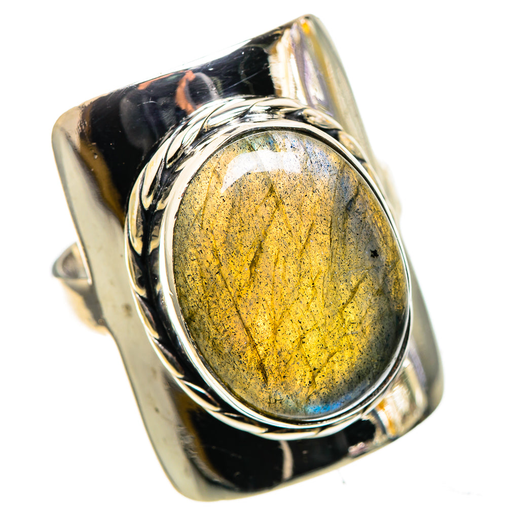 Labradorite 925 Sterling Silver Ring Size 7.75 (925 Sterling Silver) RING137672