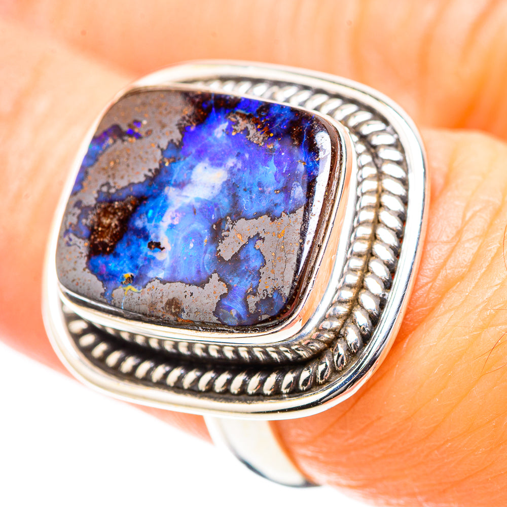 Boulder Opal Ring Size 6.75 (925 Sterling Silver) RING136657