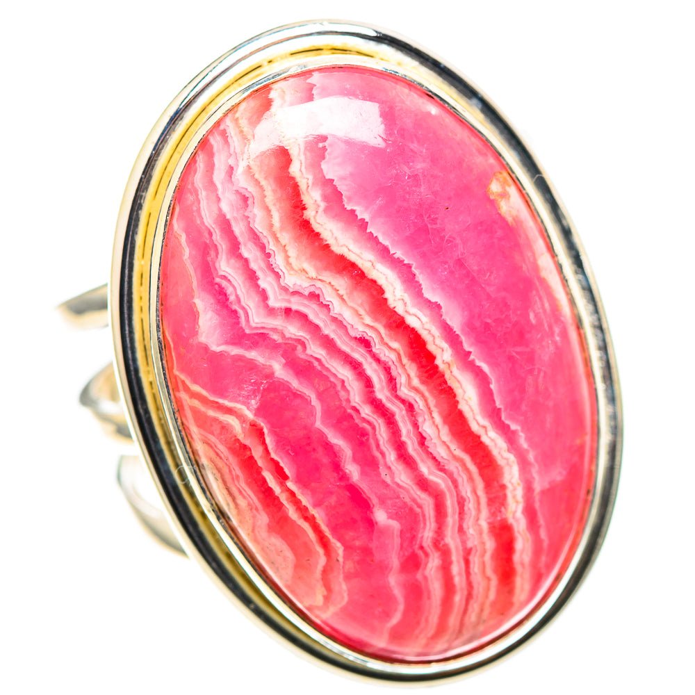 Large Rhodochrosite 925 Sterling Silver Ring Size 8.5 (925 Sterling Silver) RING137524