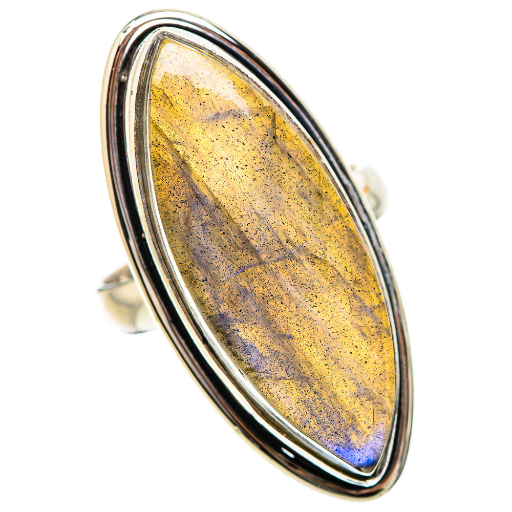 Large Labradorite Ring Size 8.5 (925 Sterling Silver) RING135372