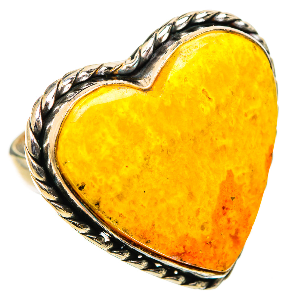 Large Bumblebee Jasper Ring Size 6.25 (925 Sterling Silver) RING135576