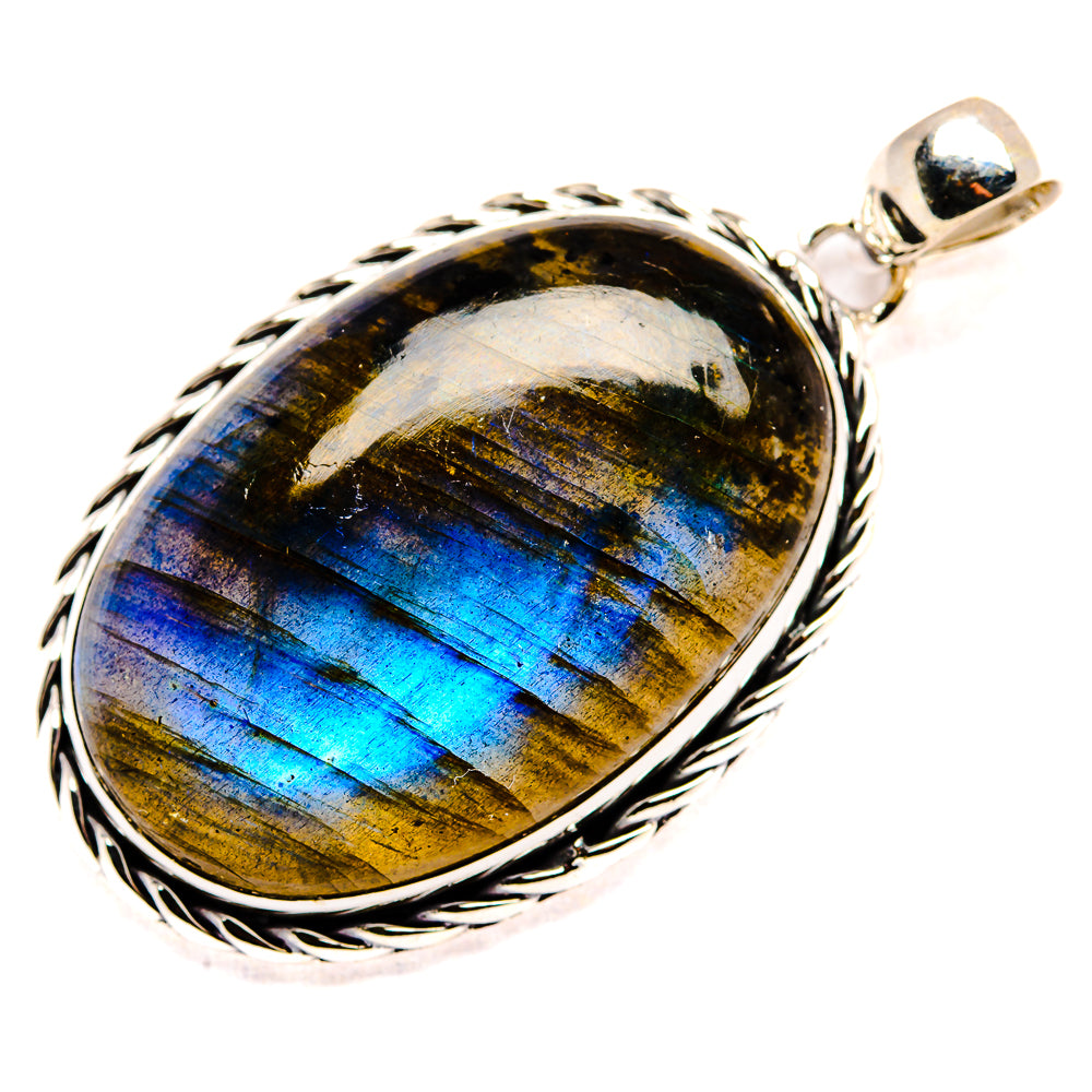 Labradorite Pendant 2" (925 Sterling Silver) PD36777