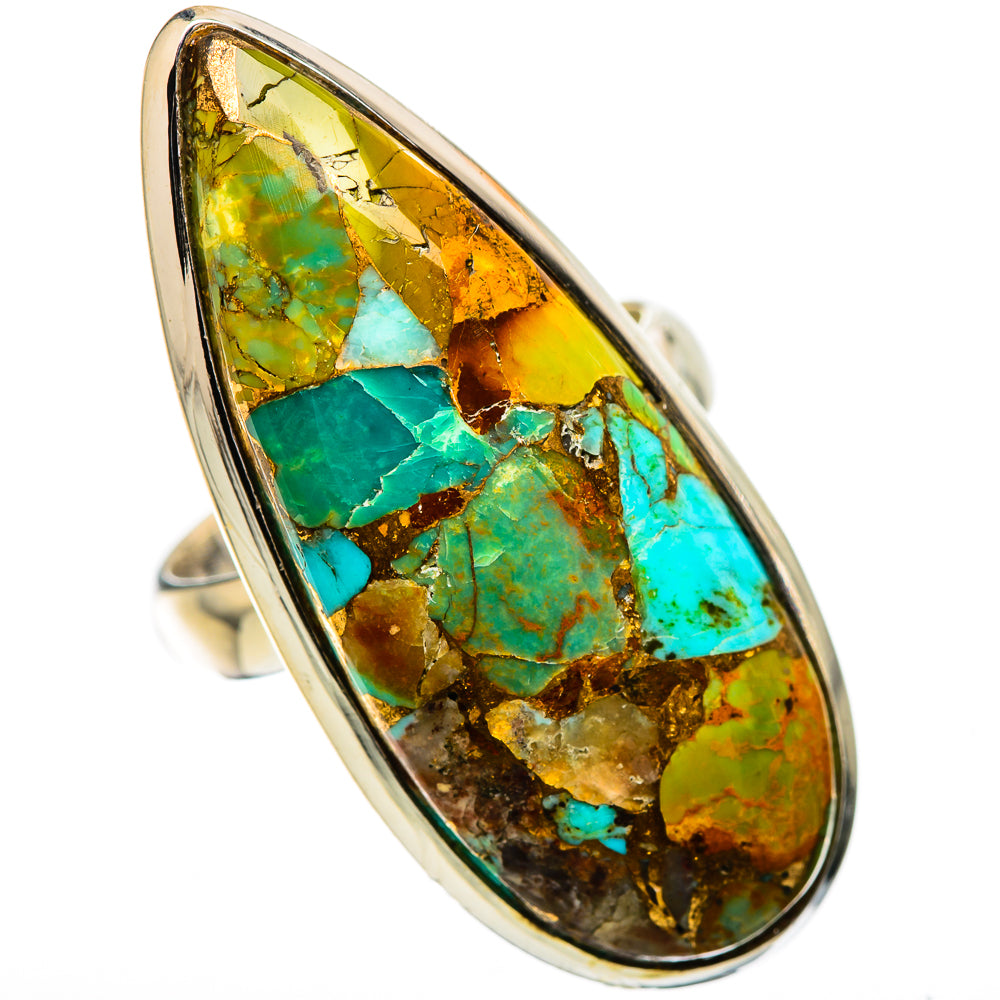 Large Blue Copper Composite Turquoise Ring Size 6.25 (925 Sterling Silver) RING135928