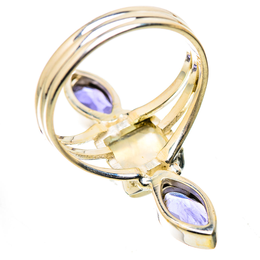 Rainbow Moonstone, Tanzanite Ring Size 10 (925 Sterling Silver) RING134818