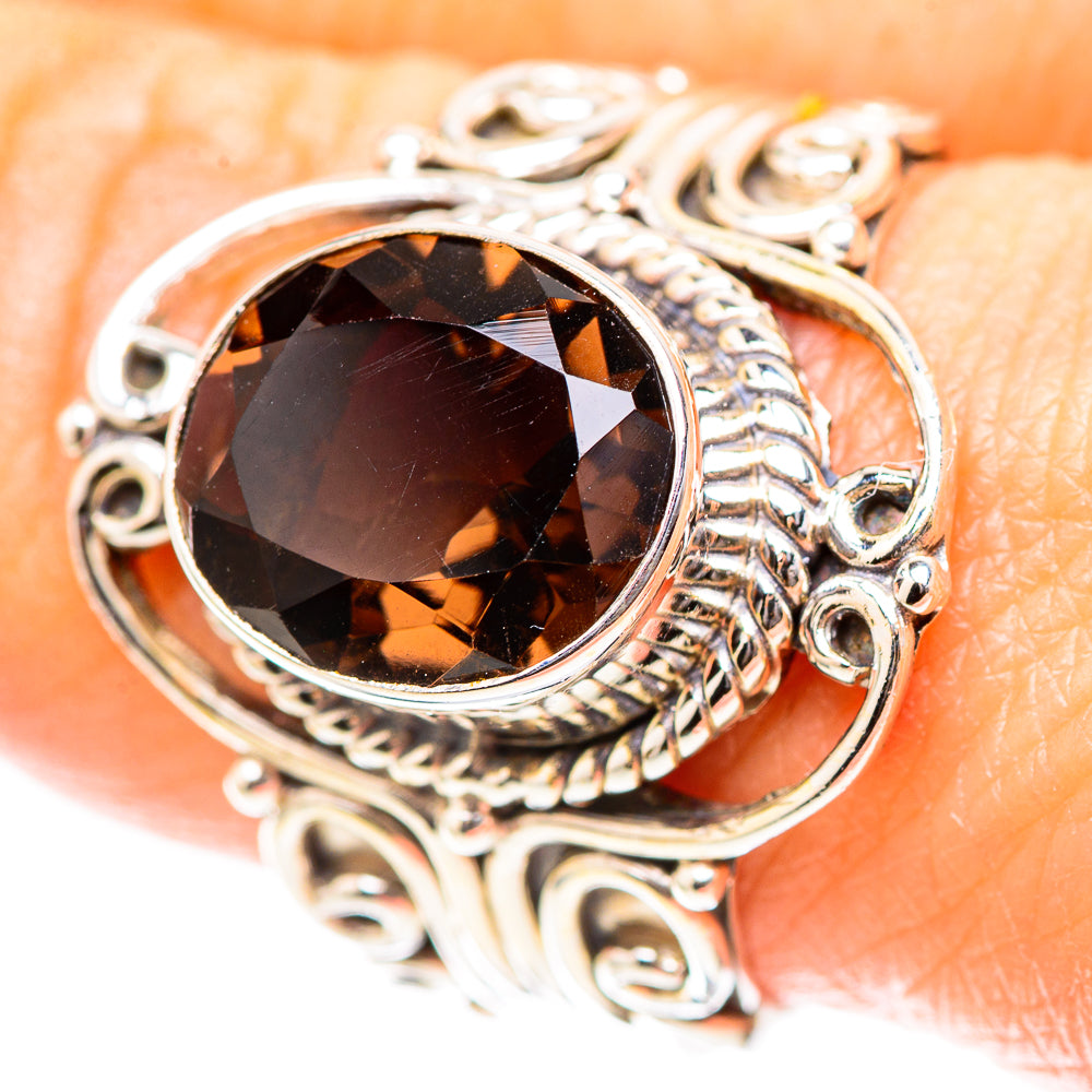 Smoky Quartz 925 Sterling Silver Ring Size 8.75 (925 Sterling Silver) RING137212