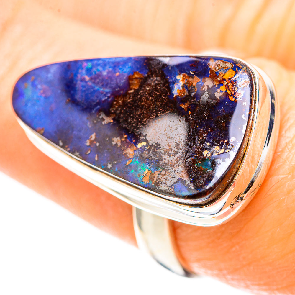 Boulder Opal 925 Sterling Silver Ring Size 7.5 (925 Sterling Silver) RING137271