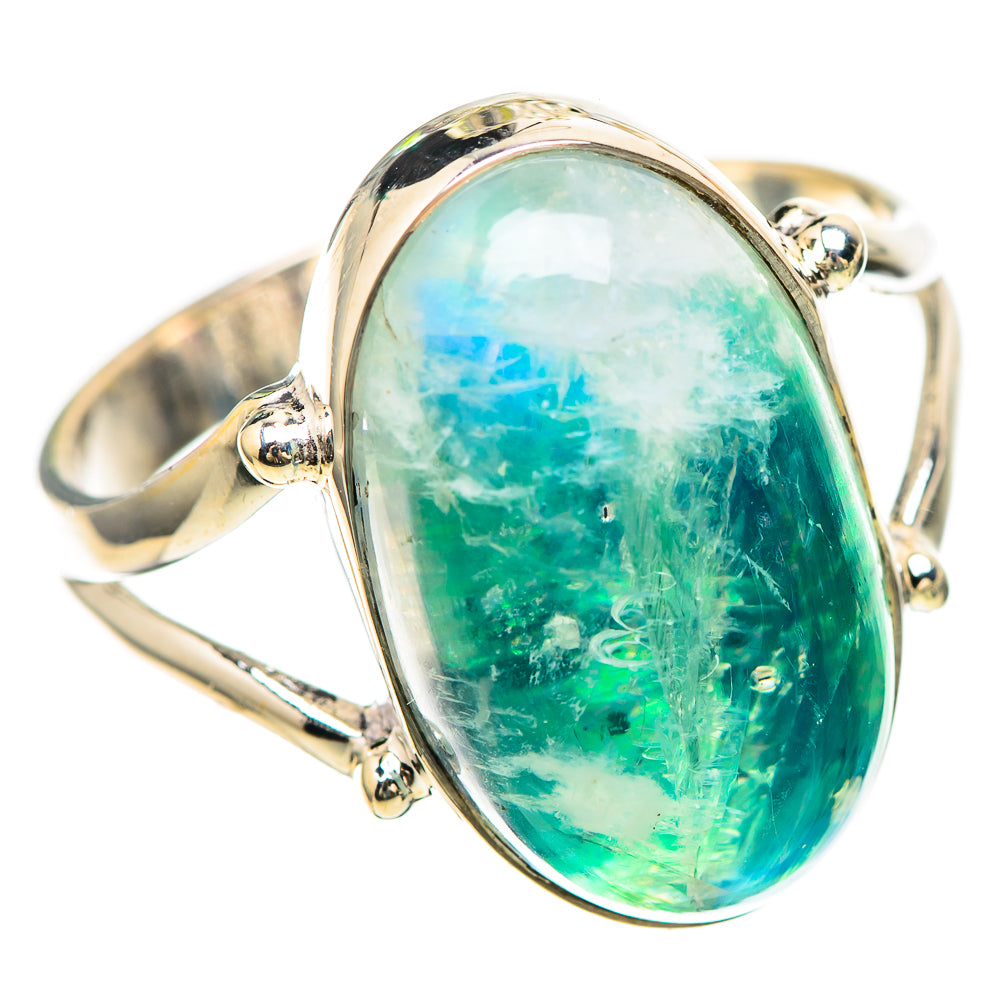Green Moonstone Ring Size 9.5 (925 Sterling Silver) RING136367