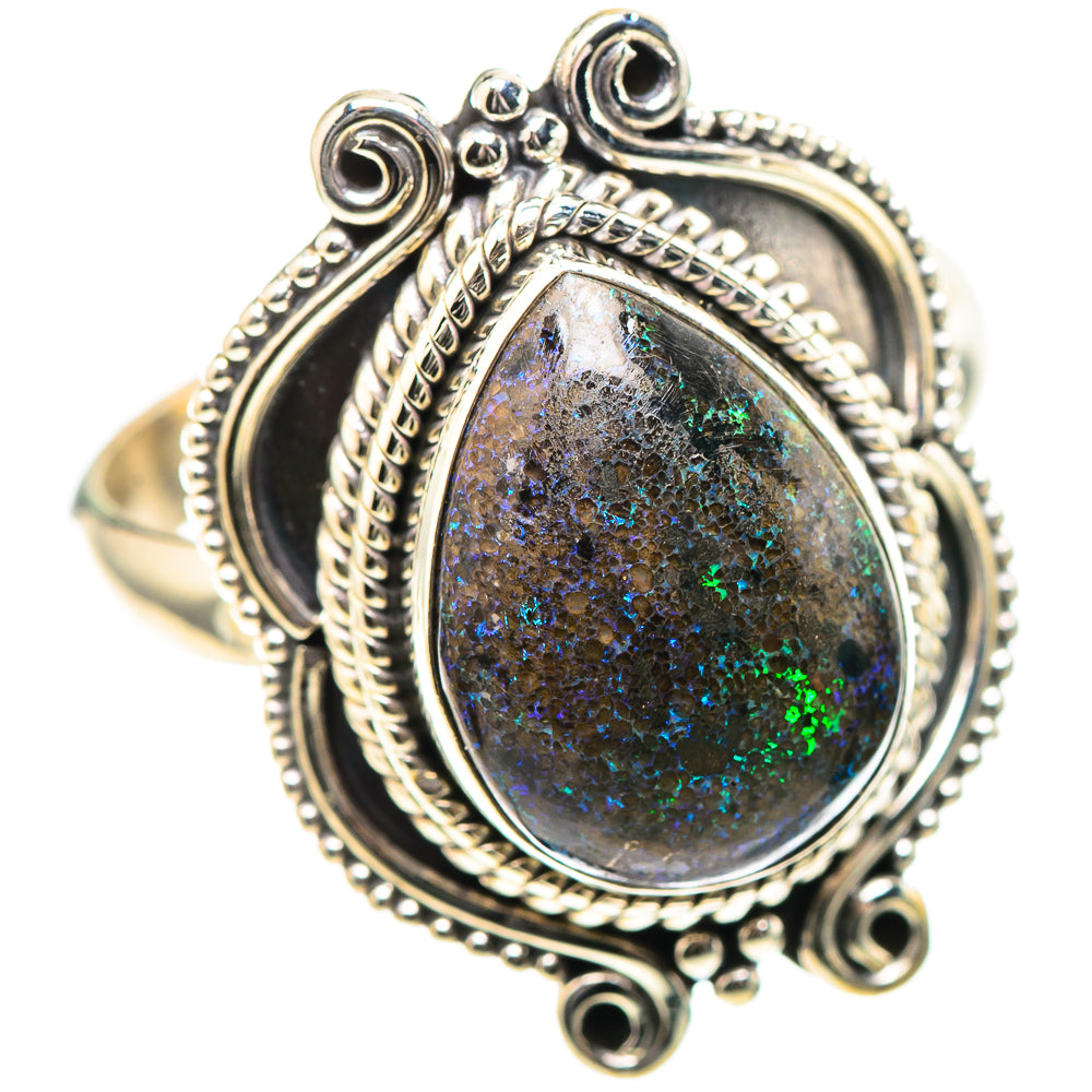Andamooka Opal Ring Size 9 (925 Sterling Silver) RING136672
