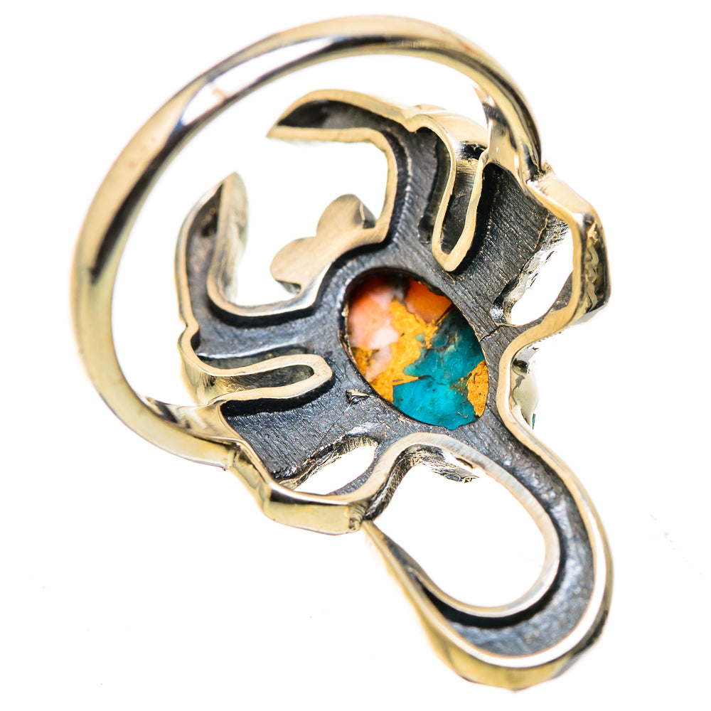 Spiny Oyster Turquoise Ring Size 8 (925 Sterling Silver) RING134840
