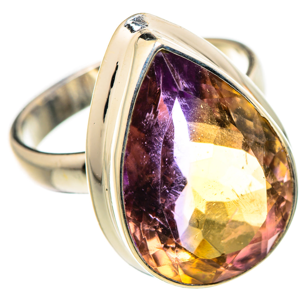 Faceted Ametrine Ring Size 7.25 (925 Sterling Silver) RING134653