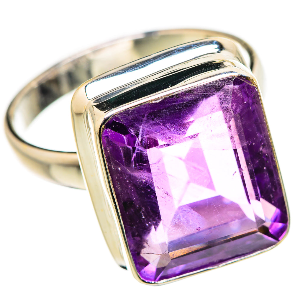 Faceted Amethyst Ring Size 9 (925 Sterling Silver) RING134650