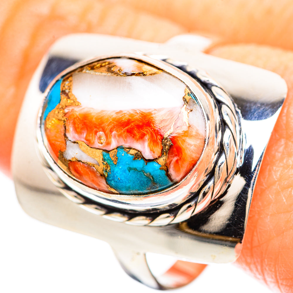 Spiny Oyster Turquoise Ring Size 11.75 (925 Sterling Silver) RING136457
