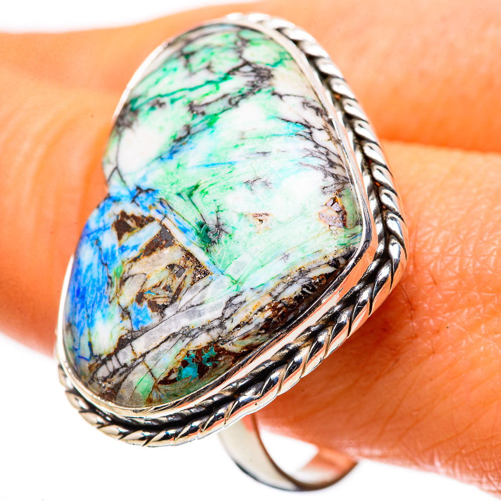 Large Azurite Ring Size 10.75 (925 Sterling Silver) RING135784