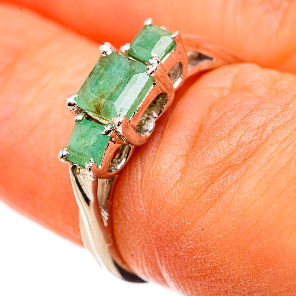 Emerald Ring Size 6.5 (925 Sterling Silver) RING134673